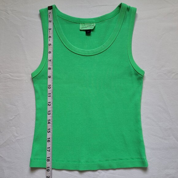 Universal Thread Cropped Tank Top Ribbed Green Womens Size Small - Picture 5 of 7